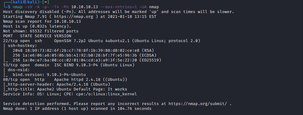 cronos nmap